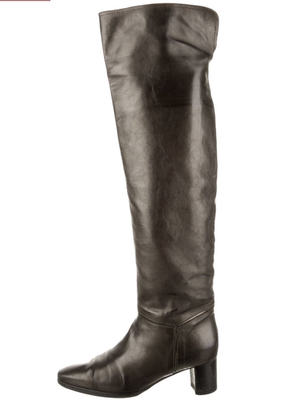 Barbara Bui Dark Brown Over-the-Knee Leather Boots